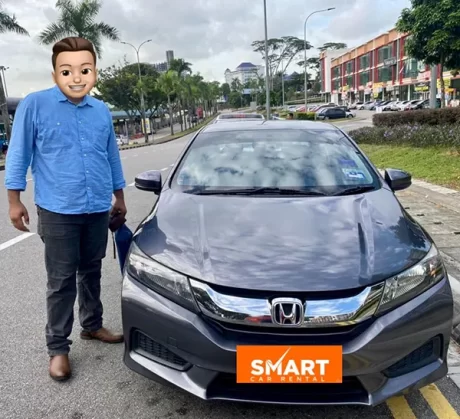 Kereta Sewa Honda City di Larkin Sentral Bus Station Johor Bahru